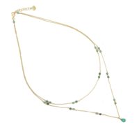 Collana Io & Te  Donna in Argento Smeraldo CLCAAVDO